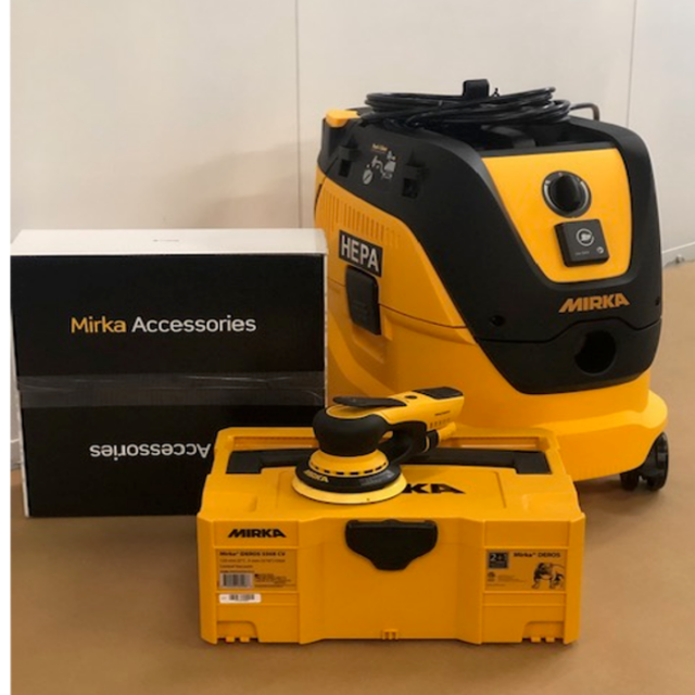 Mirka Deros MID650-912-5  6" Electric Dust-Free Vac System Kit. 